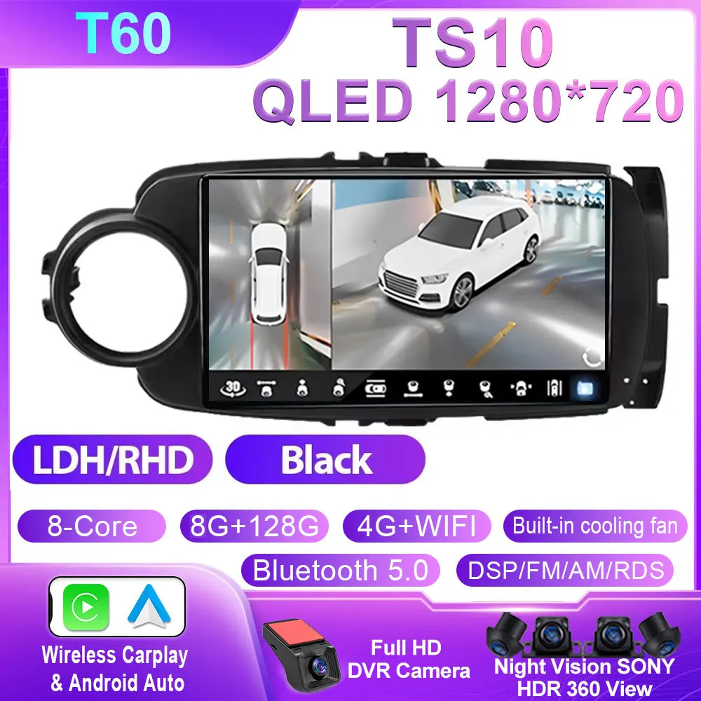 Toyota Yaris 2012-2017 Android Car GPS Radio Bluetooth - image 11
