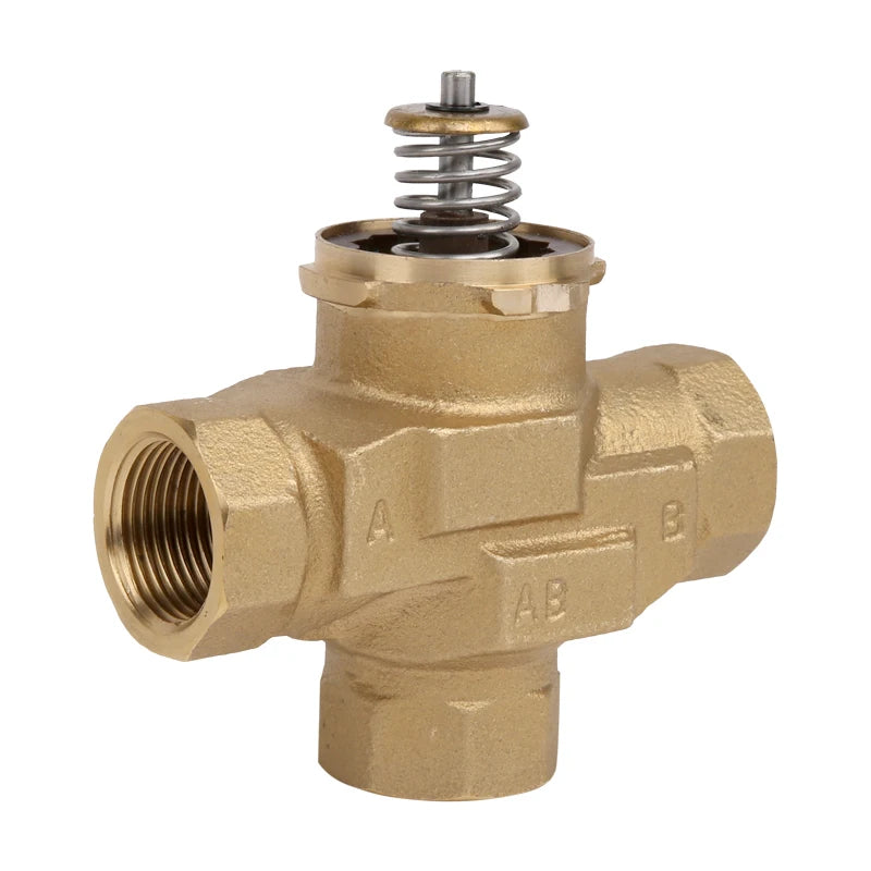 Three-Way Motorized Valve Brass VC6013 Fan Coil Electric Valve AC220V - image 3