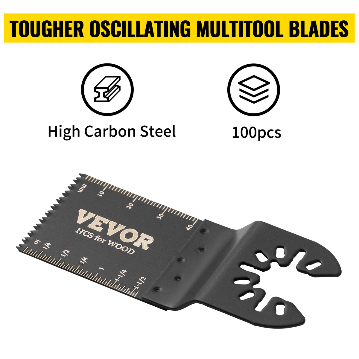 100Pcs Oscillating Saw Blades Kit - Cutter for Wood Metal Plastic - image 12